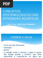Conceitos Epistemológicos das Atividades Aquáticas