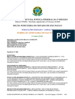 Documentos judiciais de monitoria e execução