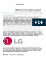 Servicio Tecnico de LG Barcelona