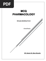 Past MCQ in Regional Anaesthesia | PDF | Pain | Medicine