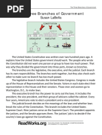 3 Branches of Government - Summarizing Practice