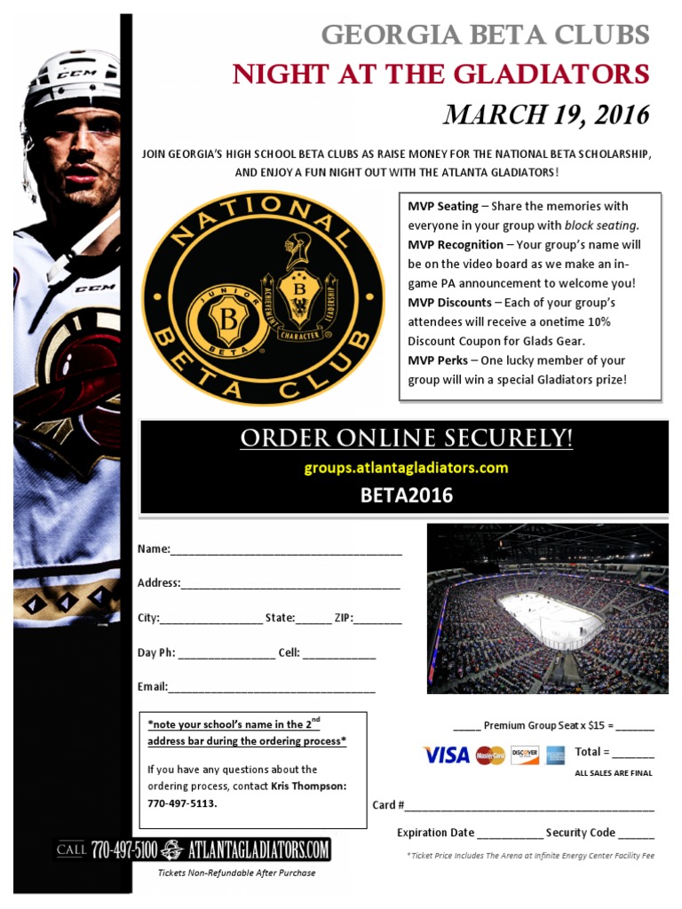 Georgia Beta Clubs Night Fundraiser | PDF