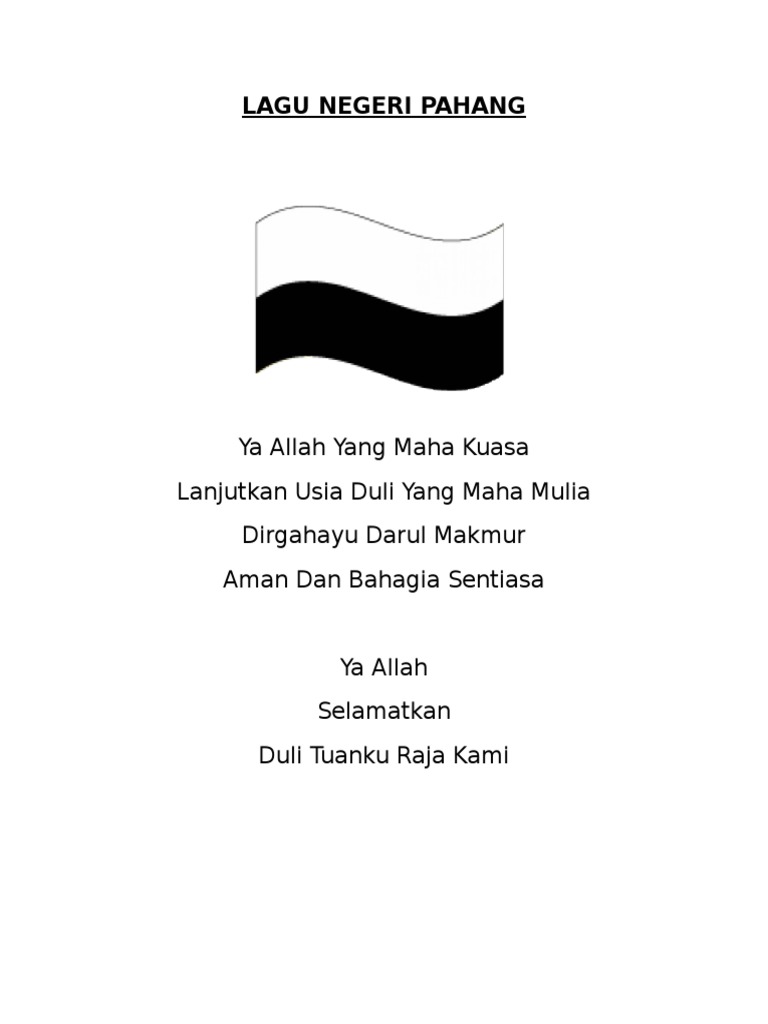Lagu Negeri Pahang