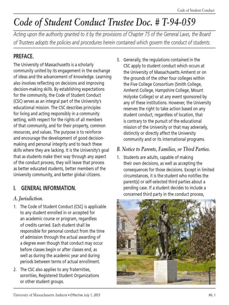 Code of Student Conduct | PDF | Sexual Harassment | Consent