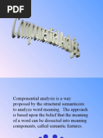 Componential Analysis and Examples | PDF | Lexicon | Semantics