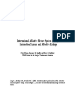 (Manual) International Affective Picture System (IAPS) Instruction Manual and Affective Ratings