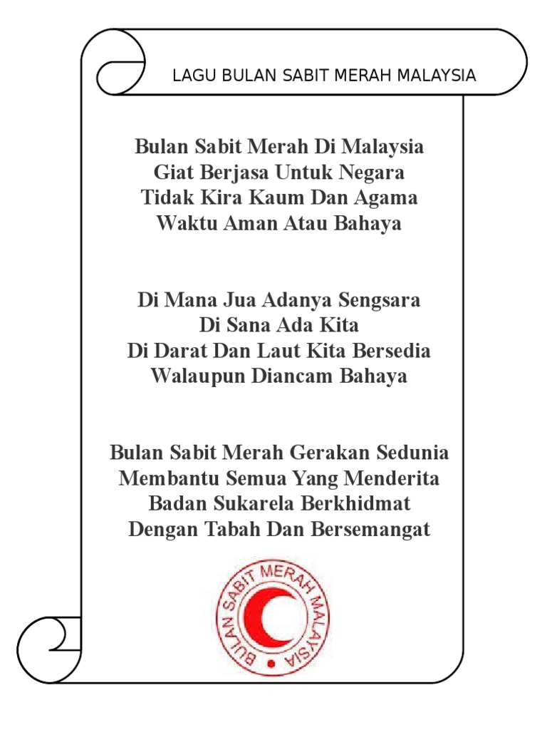 Lirik Lagu Bulan Sabit Merah Malaysia Pdf
