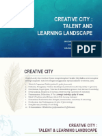 CREATIVE CITY Talent and Learning Landscape