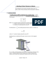 Beams Bending Stress and Shear Stresses Calculation