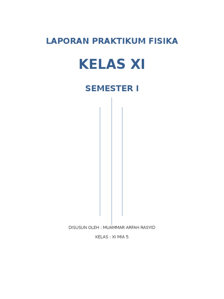Praktikum Fisika Kelas Xi Semester 1