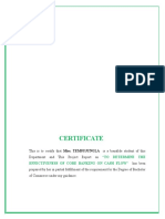 Certificate: "To Determine The Effectiveness of Core Banking On Cash Flow"