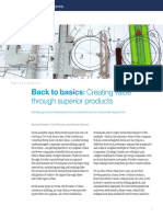 Back To Basics Creating Value Through Superior Products