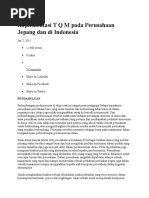 Download Implementasi T Q M Pada Perusahaan Jepang Dan Di Indonesia by Hen Ris SN300239529 doc pdf