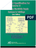 Design and Specification for Turn on of Low Voltage Electricity Supply Systems in Buildings