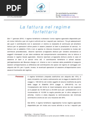 Regime Forfettario Fattura