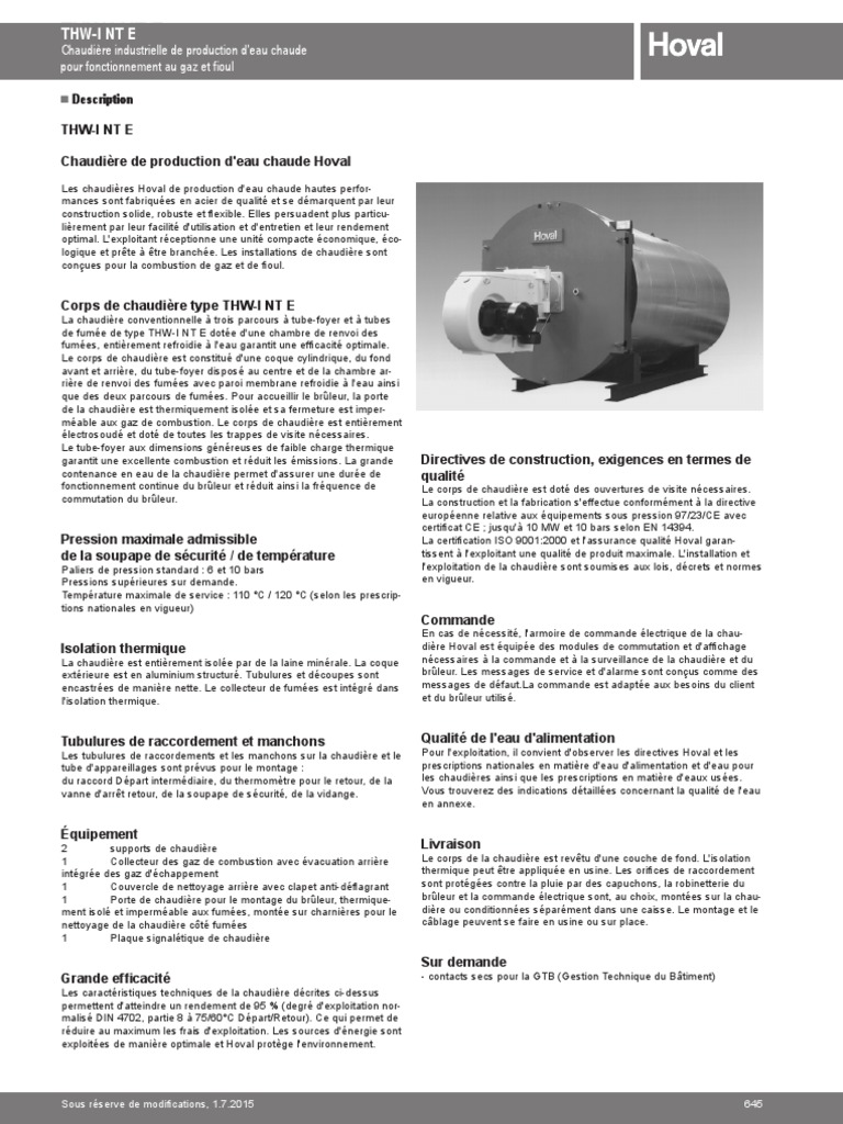 Dossier+technique+Chaudières+industrielles Cheminée Chaudière — free download