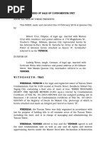 Deed of Sale Format Philippines