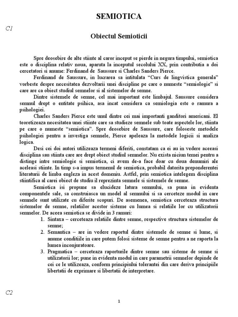 Semiotic A | PDF