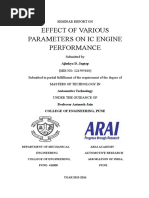 Download Effect of various parameters on performance of IC engine by Ajinkya Jagtap SN300254427 doc pdf