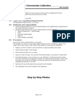 Procedure for Thermometer Calibration