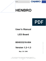 Manual - LED Board (80H033216-004) - V1.0