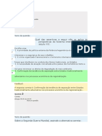 Gabarito - Modulo III - Relações Internacionais