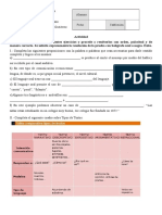 Actividad sobre Comunicación y tildes