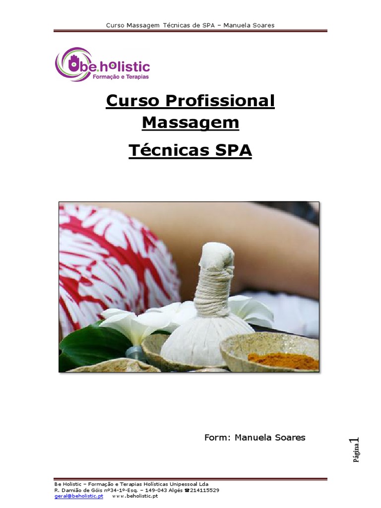 Curso de Massagem em Técnicas de SPA | PDF | Chacra | Calor