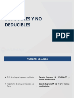 Principales Gastos Deducibles y No Deducibles PDF