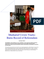 Musharraf Covers Tracks FAKE REFERENDUM