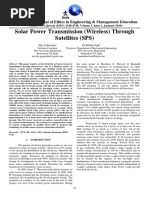 Solar Power Transmission (Wireless) Through Satellites (SPS)