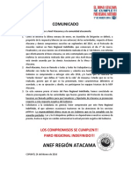 Comunicado 24 Febrero. Los Compromisos Se Cumplen!!!