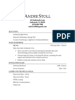 Andre Stoll Resume