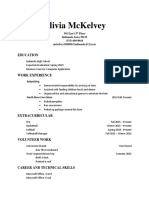 Olivia Mckelvey - Resume