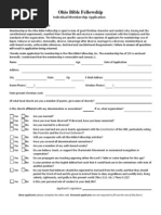 OBF Individual Membership Application - Fillable