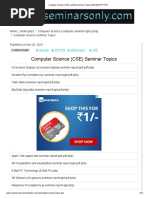 Download Computr Sceience CSE and MCA Seminar Topics 2015 2016 PPT PDF by vmscse SN300301124 doc pdf