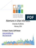 Adventures in Urban Informatics - Steven Koonin