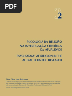 Psicologia Da Religião Na Investigação Científica Da Atualidade