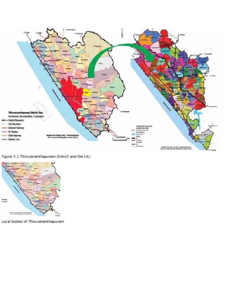 Thiruvananthapuram District Map and Wards | PDF