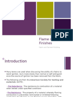 Flame Resistant Finishes