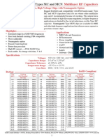 Types MC and MCN Multilayer RF Capacitors High-Frequency Options