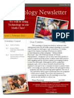 teaching math- tech newsletter