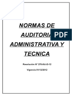 Normas de Auditoria Administrativa y Tecnica Isj Dic012012