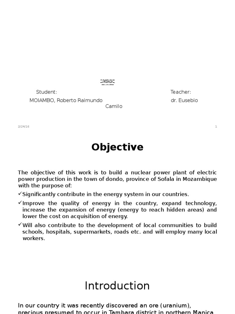 Student: Teacher: Moiambo, Roberto Raimundo Dr. Eusebio Camilo | PDF ...