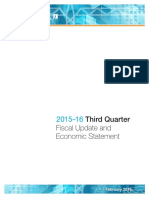 Alberta's 2015-2016 3rd Quarter Fiscal Update