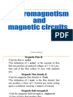 Electromagnetism and magnetic circuits 1