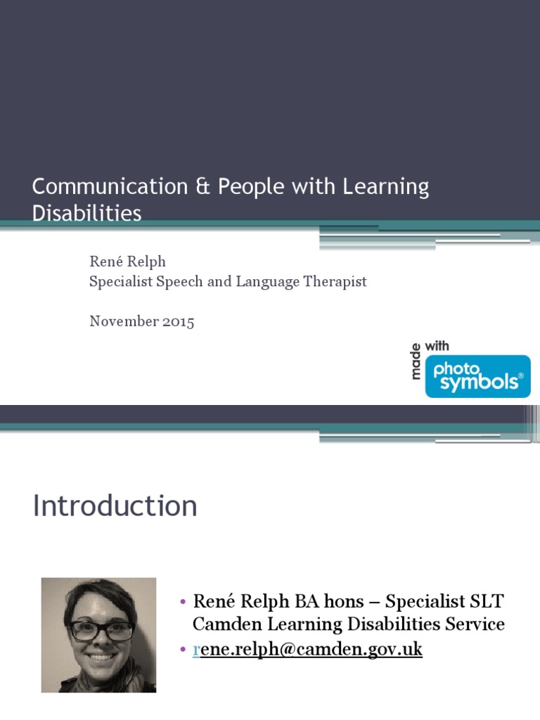 Communication Strategies for Learning Disabilities | PDF | Nonverbal ...