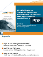 Web Workloads for Comparing, Testing   Tuning MySQL Performance , SPECjAppServer2004, EAStress   Faban Presentation
