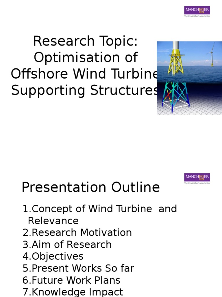 Research Topic: Optimisation of Offshore Wind Turbine Supporting ...