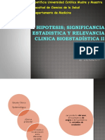 Significancia Estadistica y Relevancia Clinica